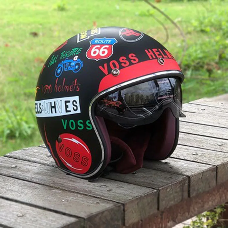 dot-vintage-preto-fosco-verao-aberto-rosto-capacete-da-motocicleta-com-viseira-interna-retro-do-vintage-moto-3-4-capacetes-meio-capacete-casco