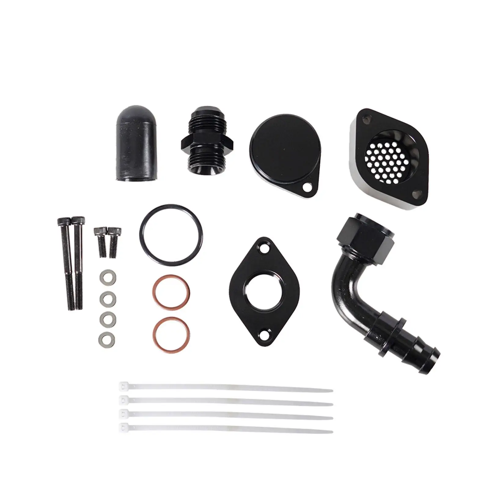 Engine Ventilation Set High Quality Accessories Metal Durable for Ford 11-20 6.7L Powerstroke Diesel F-550 F-450 F750 F650