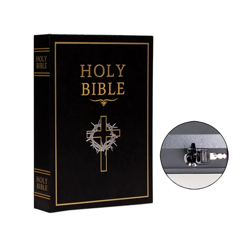 Book-Safes Pasword Lock Type Libro Segreto Di Alta Qualità Nascosto Sicurezza Metallo Acciaio Simulazione Classico Stile Libro Taglia M