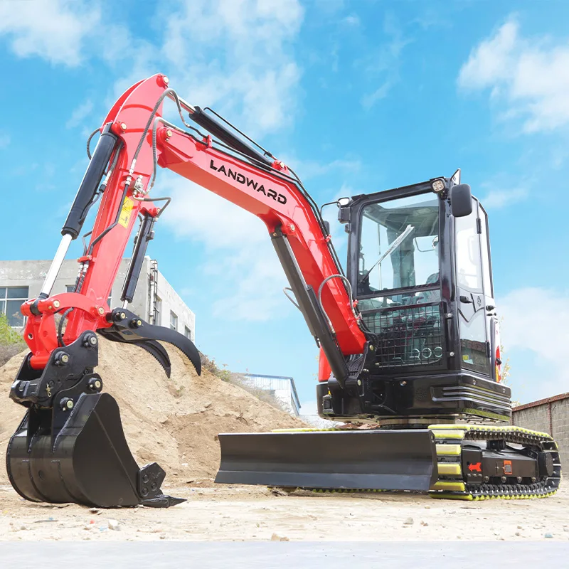 LANDWARD Factory Small Excavator 2.5 Ton Crawler Mini Diggers 1Ton Mini Excavator
