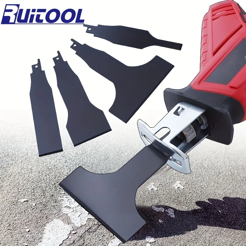 4PieceHeavyDutyScraperandBladeSetforReciprocatingSawsSteel