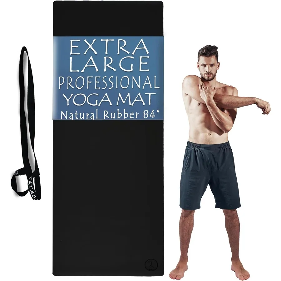 XL Non-Slip Natural Rubber Yoga Mat 1
