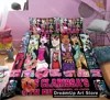 3D Print Cartoon Monster High Bedding Set Boys Girl Twin Queen King Size Duvet Cover Pillowcase Bed boys Adult Home Textiles 2