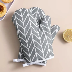 Heat-Resistant Kitchen & Oven Gloves (2-Pack) (Glove gray 2P)
