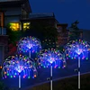 Solar Firework LED Stake Lights Outdoor Garden Decor Pathway Fairy Light Waterproof Yard Lawn Patio Landscape Decor Solar Lamp 6