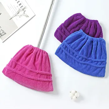 Capa de Pano de Vassoura Multifuncional de Coral Fleece para Mop de Chão, Acessório de Limpeza Doméstica Reutilizável de Fibra Ultrafina Absorvente 1