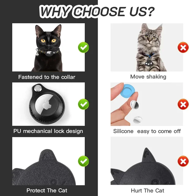 Airtag Case Cat Collar Breakaway,Moon & Stars Kitten Collar with Apple Air Tag Protective Holder for Girl Boy Cats Accessories 3
