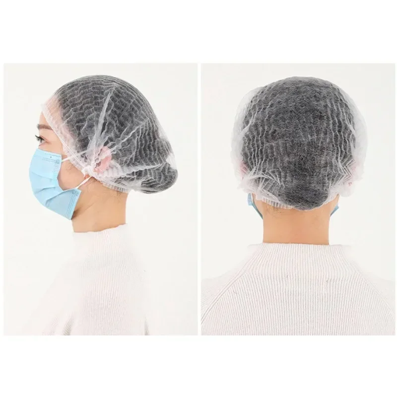 10/20pcs Disposable Non Woven Fabric Sterile Hat For Grafting Eyelash Makeup Hair Net Caps SPA Hair Salon Bathroom Supplies 3