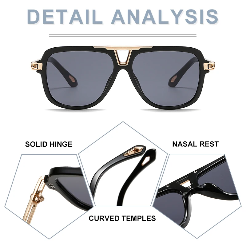 Luxury Designer Mascot Pilot Square Black And Gold Sunglasses For Men  Classic Vintage Trendy Eyewear For Outdoor Activities With Anti Ultraviolet  Protection 2019 From Smile012, $90.78