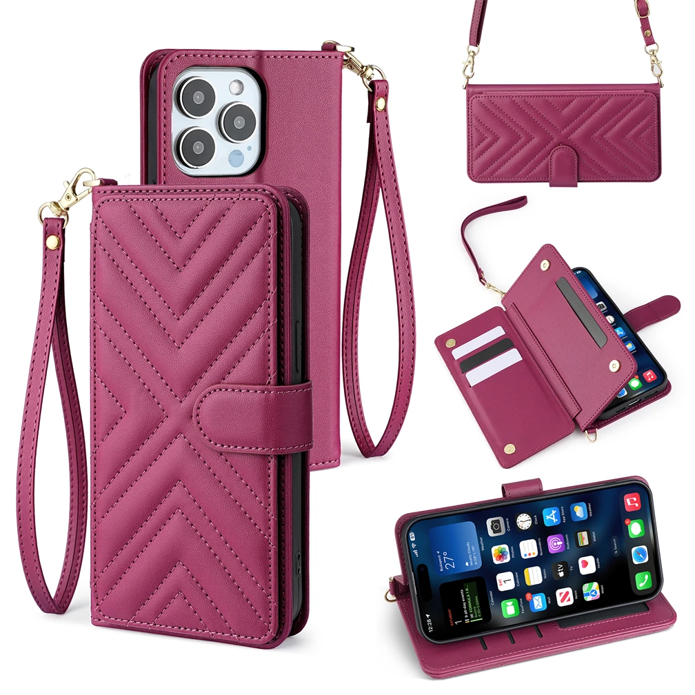 Vintage Leather Flip Phone Case - Fashionable and Stylish Cover