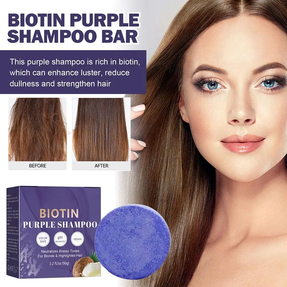 

Solid Hair Shampoo Bar Purple Hair Conditioner Bar For Blonde Silver Hair Oily Scalp Cleanser Solid Moisturizing Shampoo So A5Y0