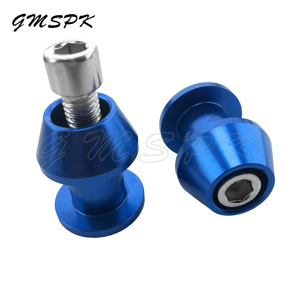 2PCS 6/8/10MM Motorcycle Aluminium Alloy Swing Arm Swingarm Spools Slider Stand Screws Motorcycle Accessory