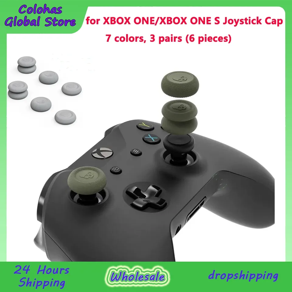 Skull&Co. for XBOX ONE/XBOX ONE S Joystick Cap Elite Handle with Added Cap Anti Slip Combination Button Cap 6-piece Set Games