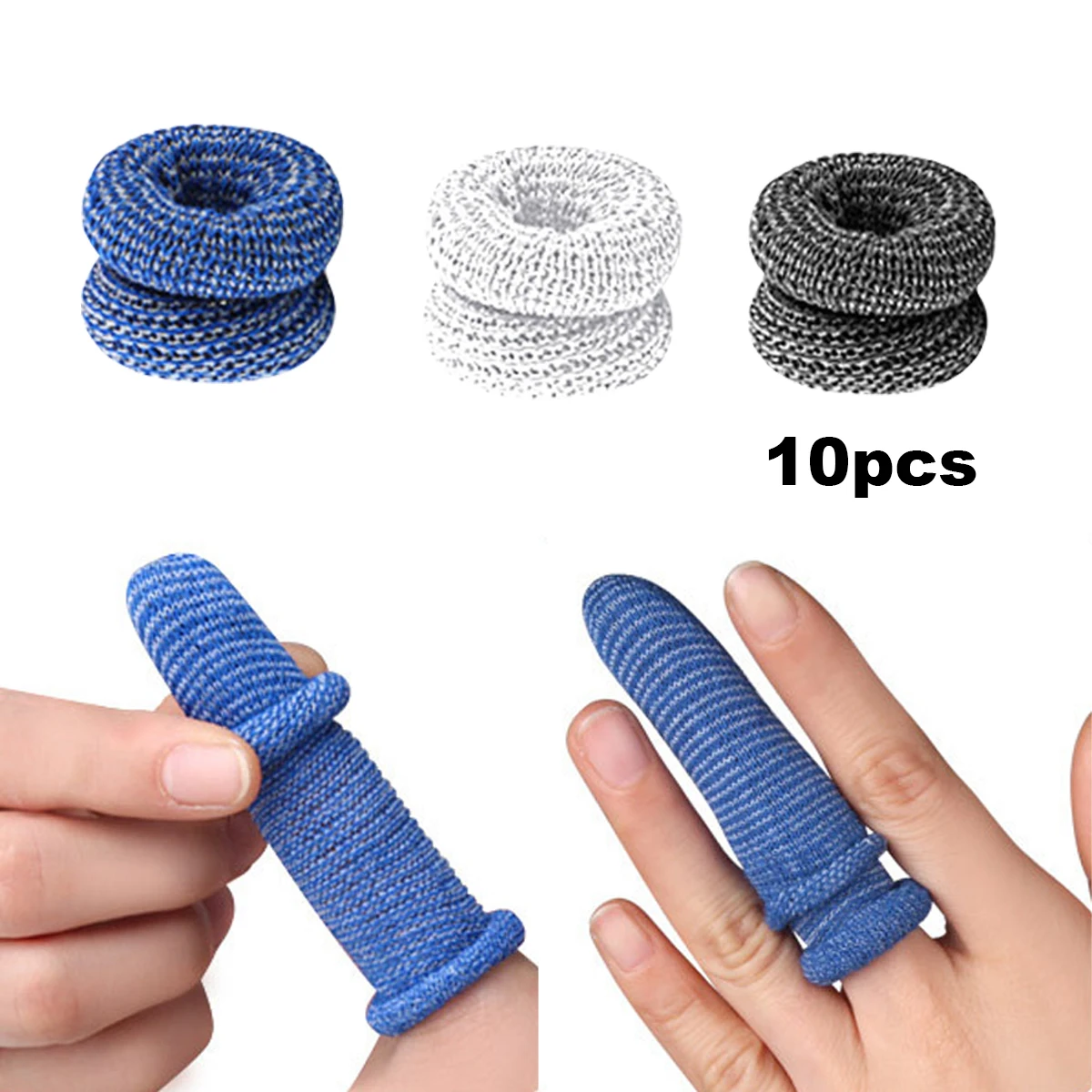 10pcs Portable Finger Tubular Bandage Finger Bobs Cots Buddies Dressings First Aid Tubular Bandage For Use Beneath A Cot