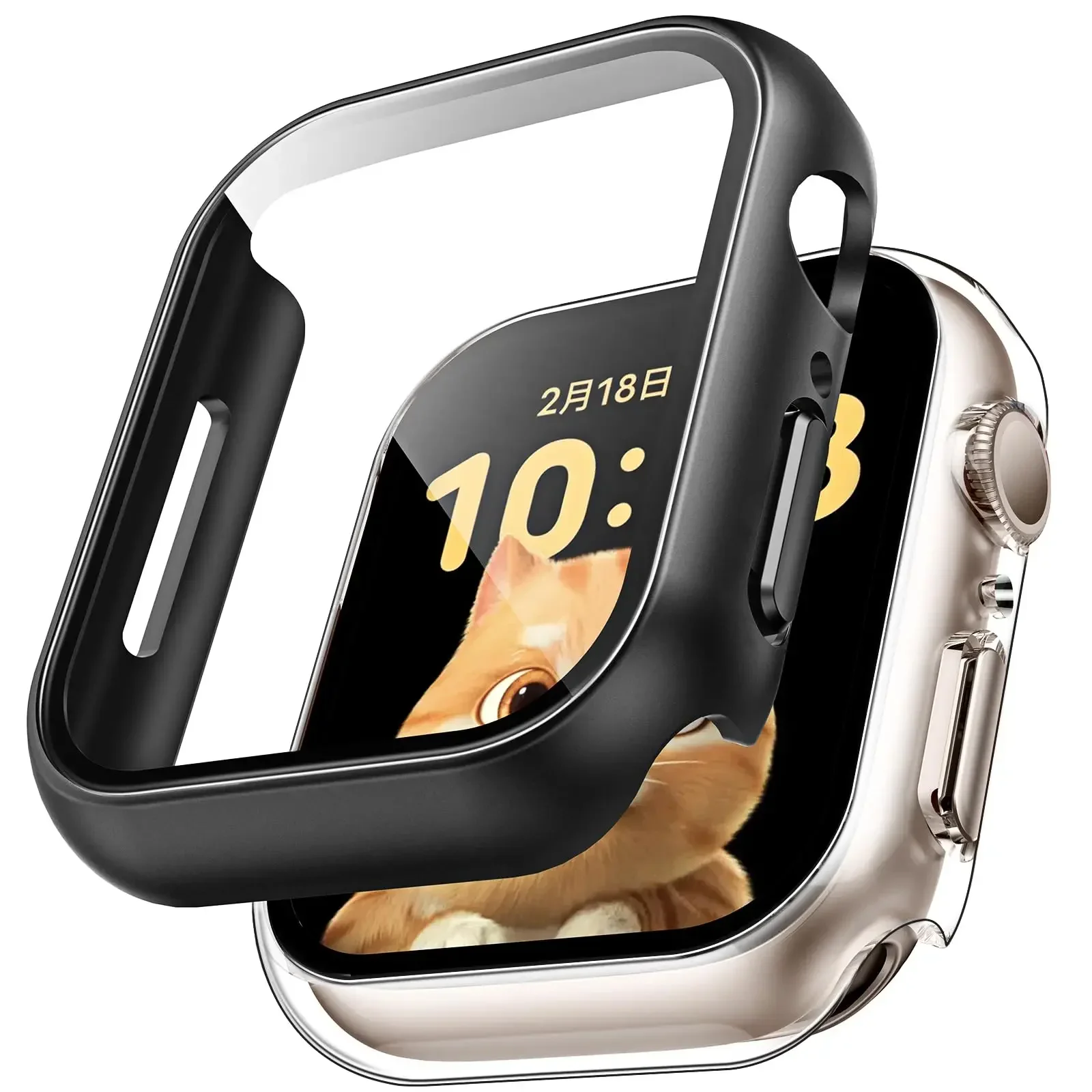 Advanced Tempered Glass Screen Protector and Protective Case for Apple Watch - Premium iWatch Accessories