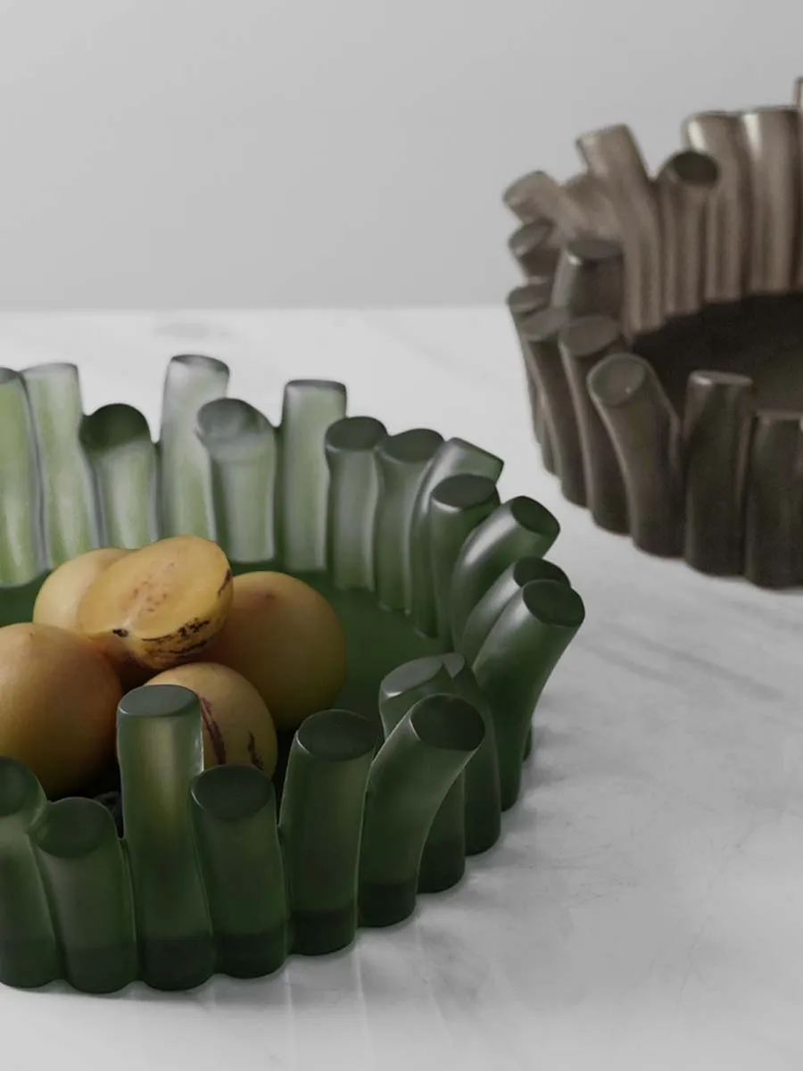 Modern Coral Shape Resin Fruit Plate Creative Home Living Room Coffee Table Restaurant Desktop Storage Tray Ornaments 2