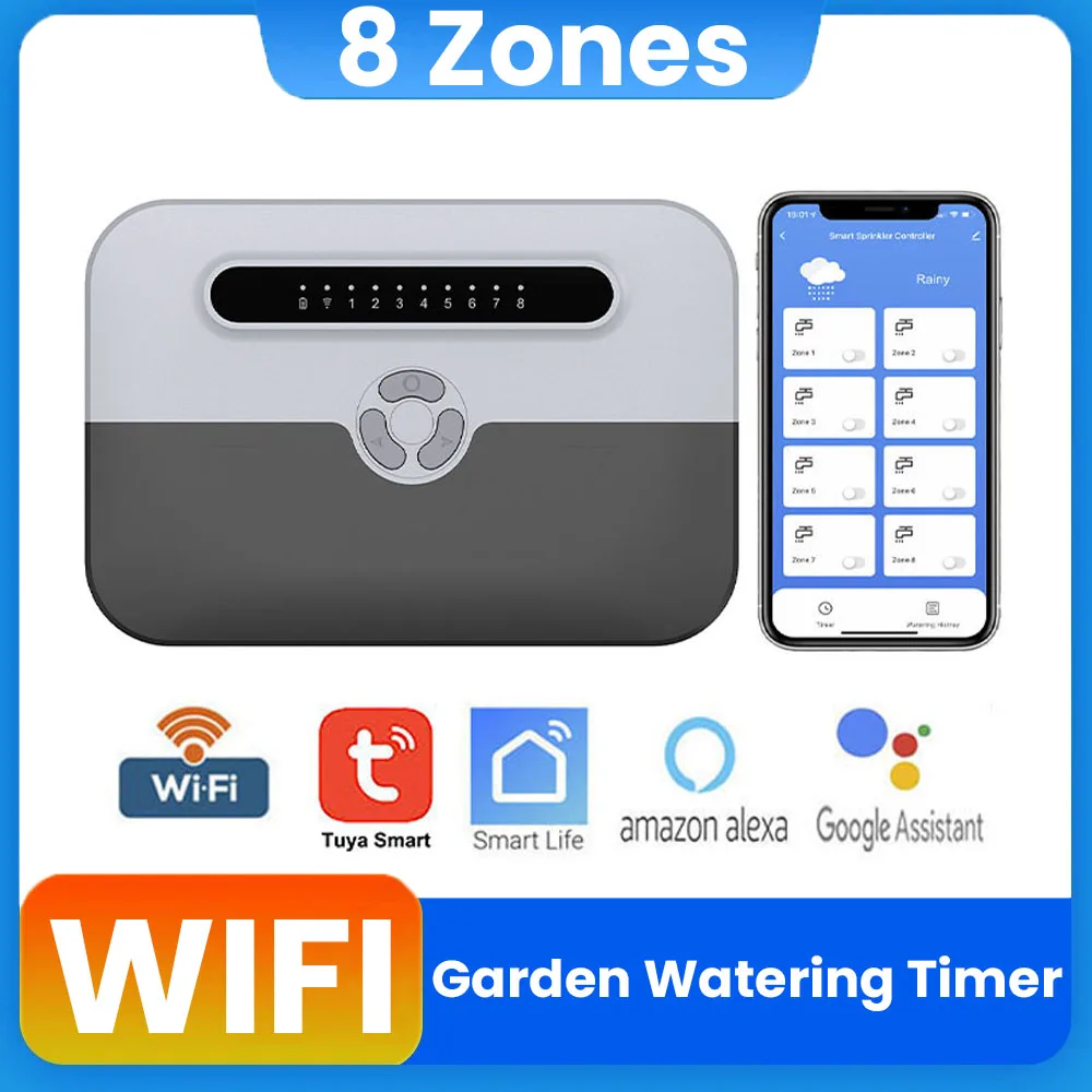 WIFISmartGardenIrrigationController8ZonesSmartSprinkler