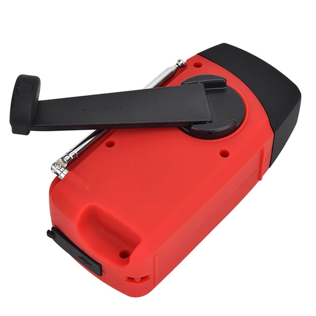 Handheld Radio with Flashlight Power Bank for Emergency Solar Powered - Image 3