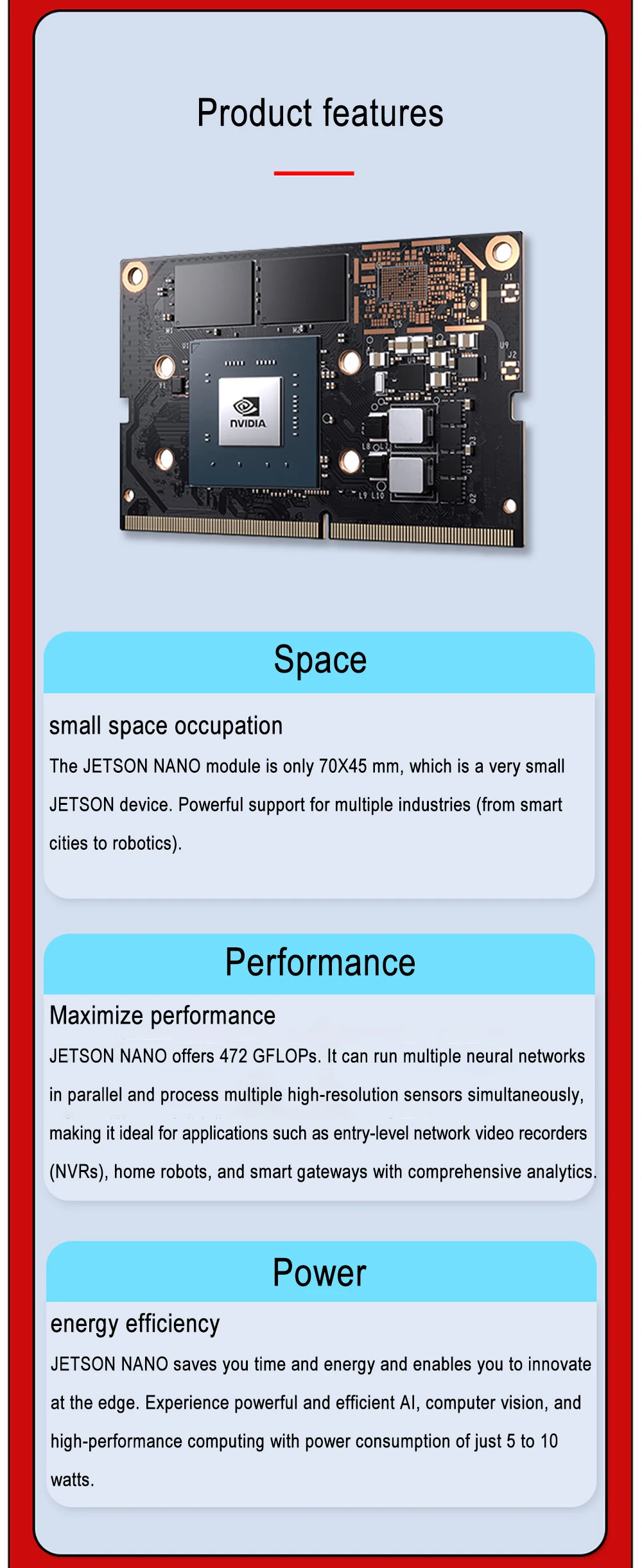 Leetop NVIDIA Jetson Nano B01 Develop Kit 128-Core Maxwell Quad-Core ARM A57 CPU