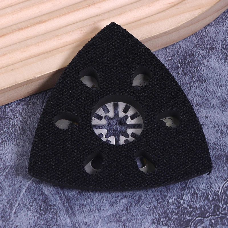 90mm Triangular Sanding Pad 6 Holes Quick Release Universal Triangular Sand Saw Blade For Woodworking Polishing Grinding Sanding