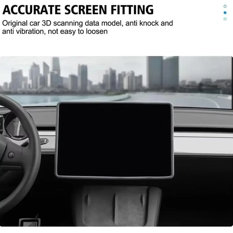 Premium Silicone Screen Protector Frame for 16-inch Central Control Display