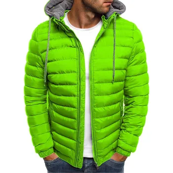 Giacca da uomo Parka Autunno Inverno Comfort Caldo Giacche con cappuccio Cappotti Casual Solid Manica lunga Frangivento Parka S-3XL Cappotto da uomo 1