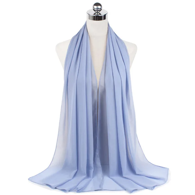 Femmes musulmanes en mousseline de soie Hijab châles écharpe Modal coton Jersey Hijabs plaine douce pour femme musulman Voile bandeau 70*180 cm islamique