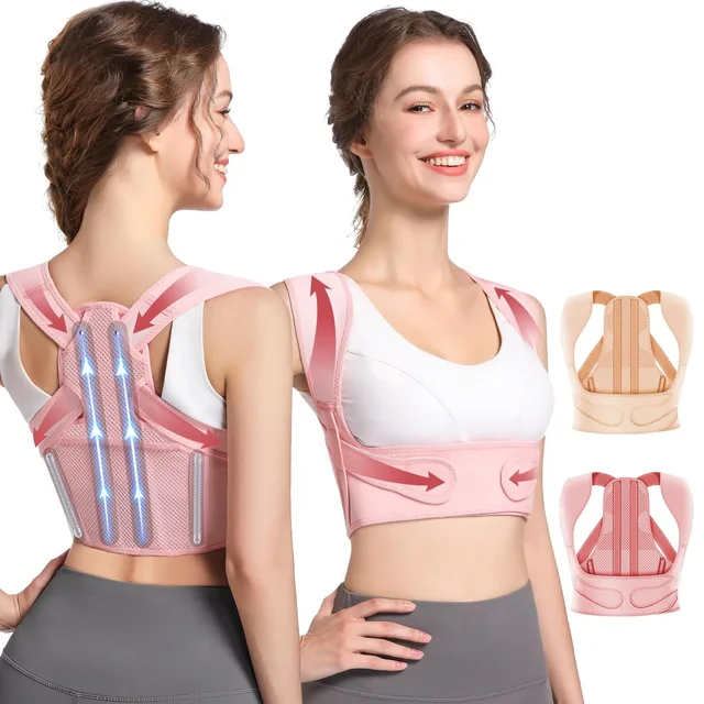 Back Brace Posture Corrector for Women and Men, Shoulder Straightener, Adjustable Lightweight Upper Back Brace for Neck Shoulder 1
