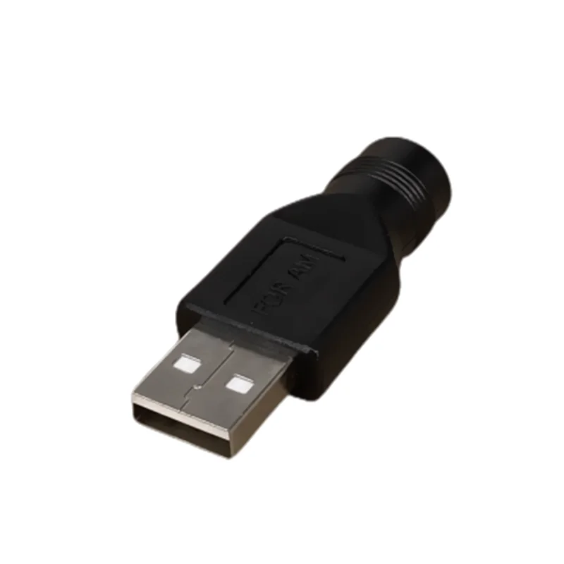 Power Plug Connector Female Jack To USB 2.0 Male 5V DC Plugs Adapter Laptop 5.5*2.1mm
