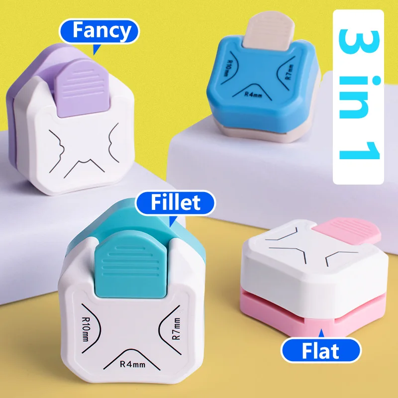 Three-In-One Corner Rounders Corner Embosser Cutter for Diy Photo Card Business Card Cutter Round Paper