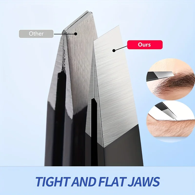 정밀 스테인레스 스틸 눈썹 핀셋 무향 제모 및 손질 도구, 내구성 있는 페이셜 케어 액세서리