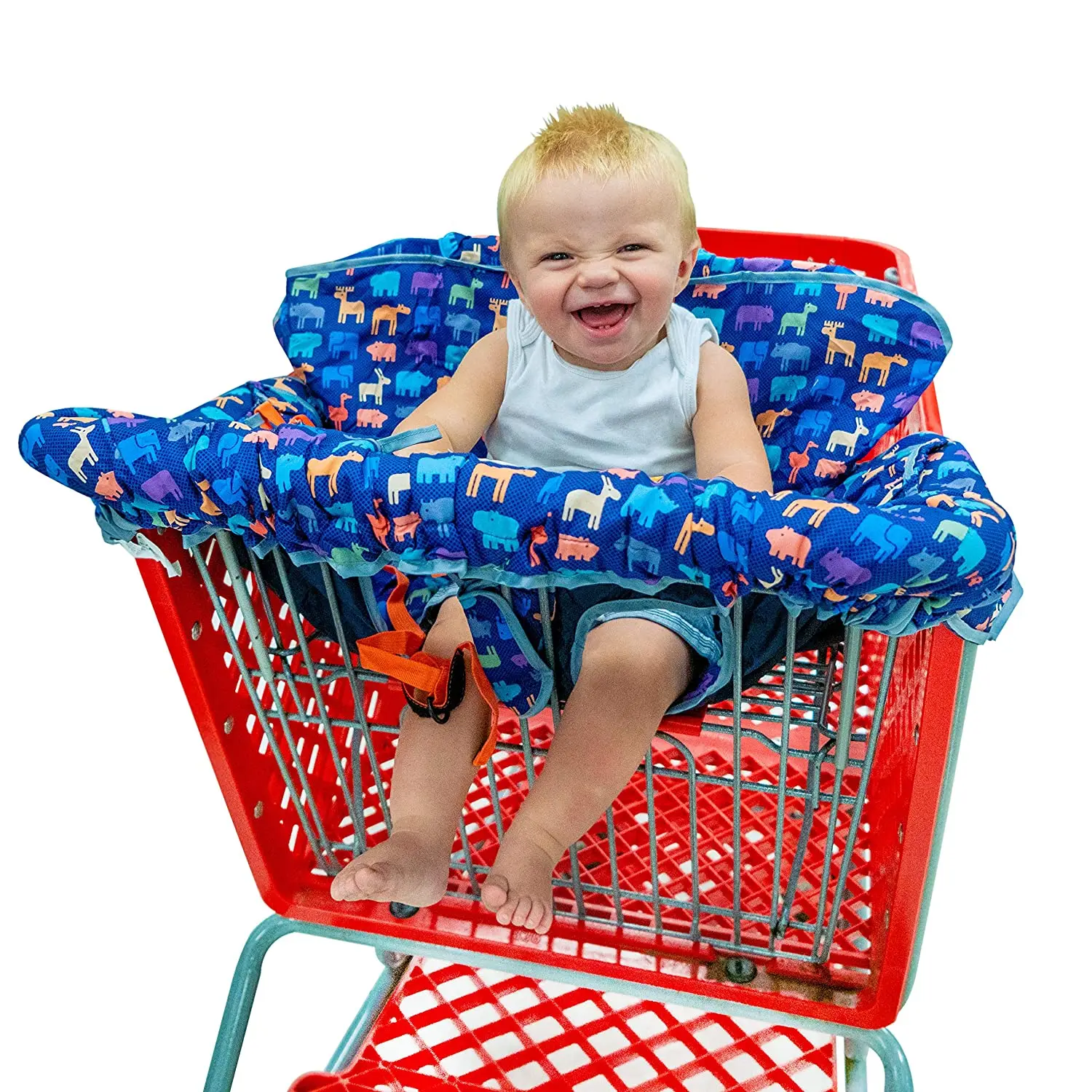 shopping cart seat cover for baby toddler high chair cover seat pad full safety harness trolley highchair cover machine washable Universal Baby Kids 2-IN-1 Shopping Cart Cover HighChair Cover For Toddler Cover Restaurant Highchair Dinosaurs Cheaper