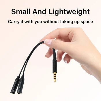 UKYEE 3.5mm Splitter Headphone Jack Audio Cable Cable 1 Male to 2 Female AUX Cable Splitter Adapter For for Computer Headset