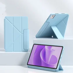 Premium Multi - Folding Protective TPU Case for Lenovo Idea Tab Pro (Sky blue)
