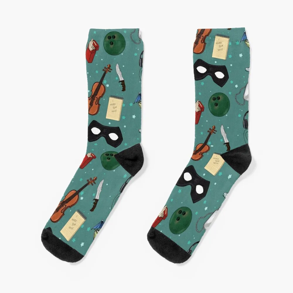 The Umbrella Academy Collage [in Green] Socks compression tennis Women's Socks Men's sashay away script ru paul s drag race socks sheer tennis boy socks women s