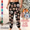 Customize A Product Exclusively For You Men'S Casual Home Diy Custom Pajamas Pocket Drawstring Design Casual Trousers 1
