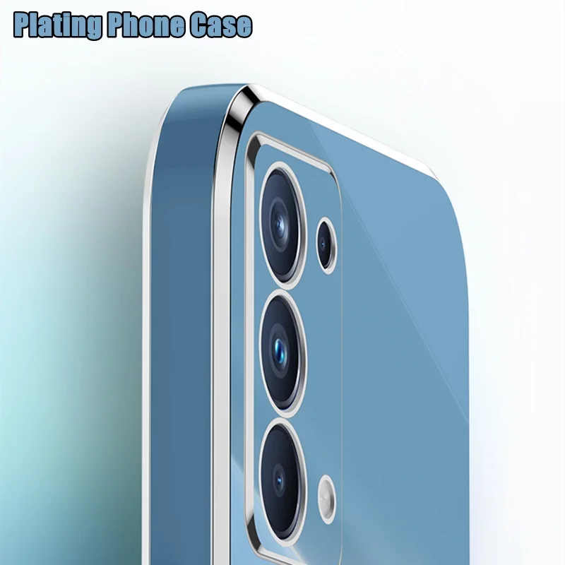 Realme 8 4G 5G Realme 8 5 6 7 3 Pro V13 용 케이스, 소프트 실리콘 충격 방지 커버 도금 케이스