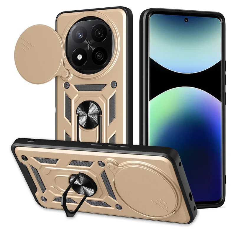Enhanced Magnetic Smartphone Case with Slide Camera Lens Protector