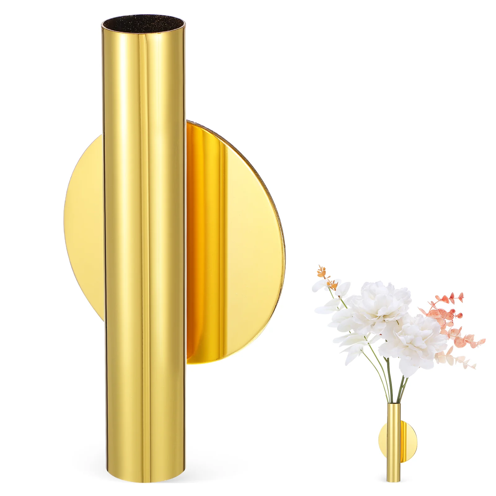 

Wall Flower Vase Wall Planter Wall Plant Holder Gold Wall Decor Home Decor Vase Wall Vases For Real Flowers