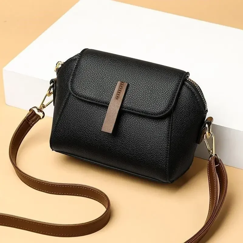 Luxury Designer Solid Color Women's Small Handbag Fashion Shoulder Messenger Bag Ladies Pu Leather Shell Crossbody Bag Bolsas