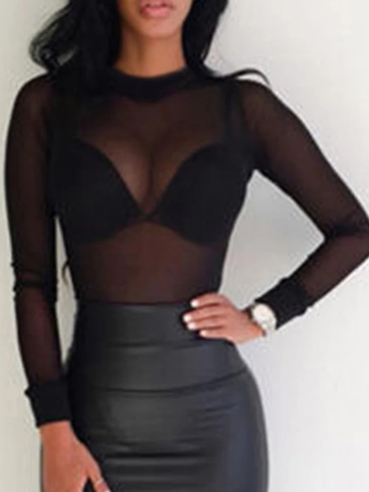 sheer blouse plus size