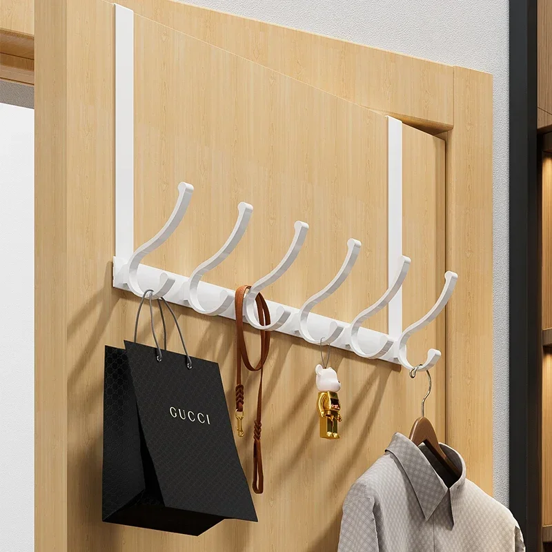 

Hooks Over The Door Home Bathroom Organizer Clothes Coat Hang Rack Hat Towel Hanger New Bathroom Kitchen Accessories Holder Door