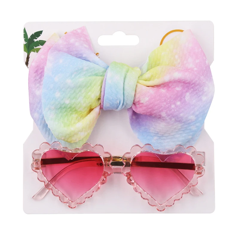 new born baby accessories	 Baby Girls Hair Accessories Fashion Sun Flower Sunglasses Bow Hairband Set Newborn Head Bands Summer Beach Photography Props baby stroller toys Baby Accessories