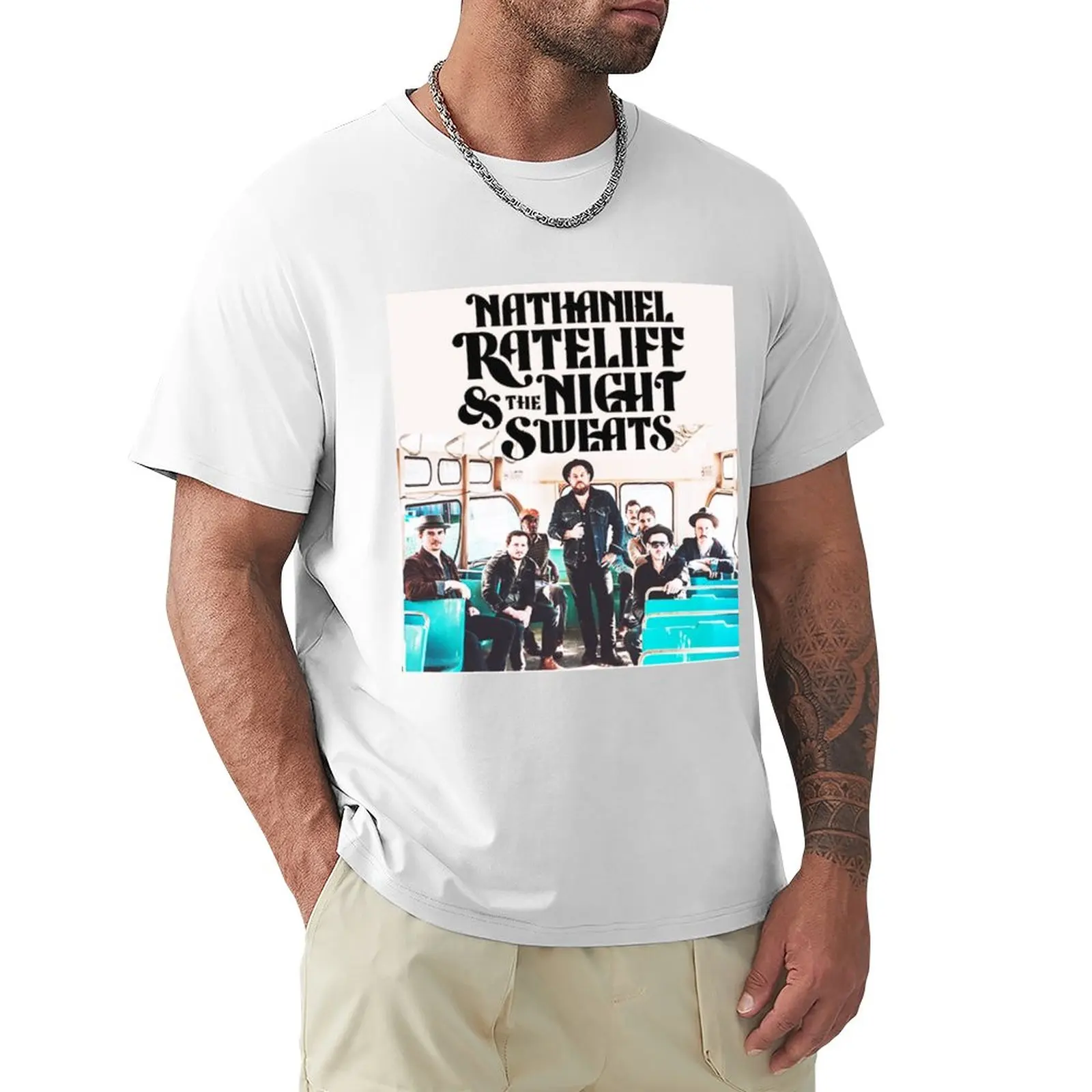 

nathaniel rateliff & the night sweats T-Shirt Tee shirt Aesthetic clothing black t shirts for men