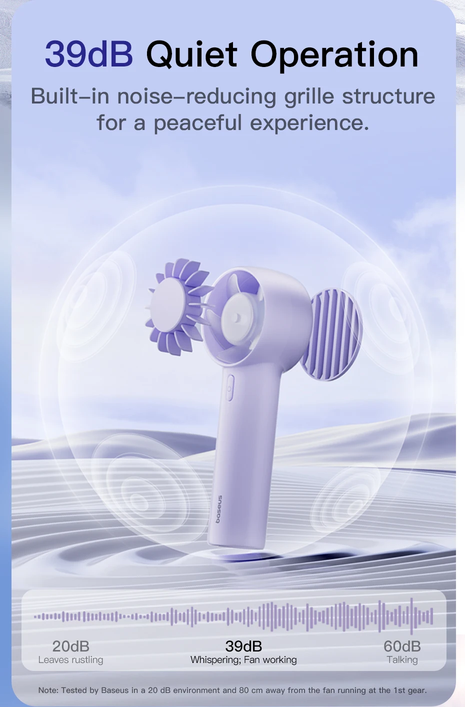 Baseus Gotrip Mini Turbinen Handventilator Tragbar Wiederaufladbar_voghion.com