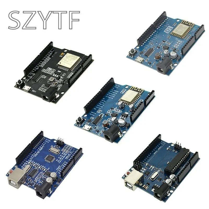 Uno R3 Scatola Ufficiale Atmega16U2 / Uno + Wifi R3 Originale Atmega328P Chip Ch340G Per Arduino Uno R3 Scheda Di Sviluppo Wemos Esp8266