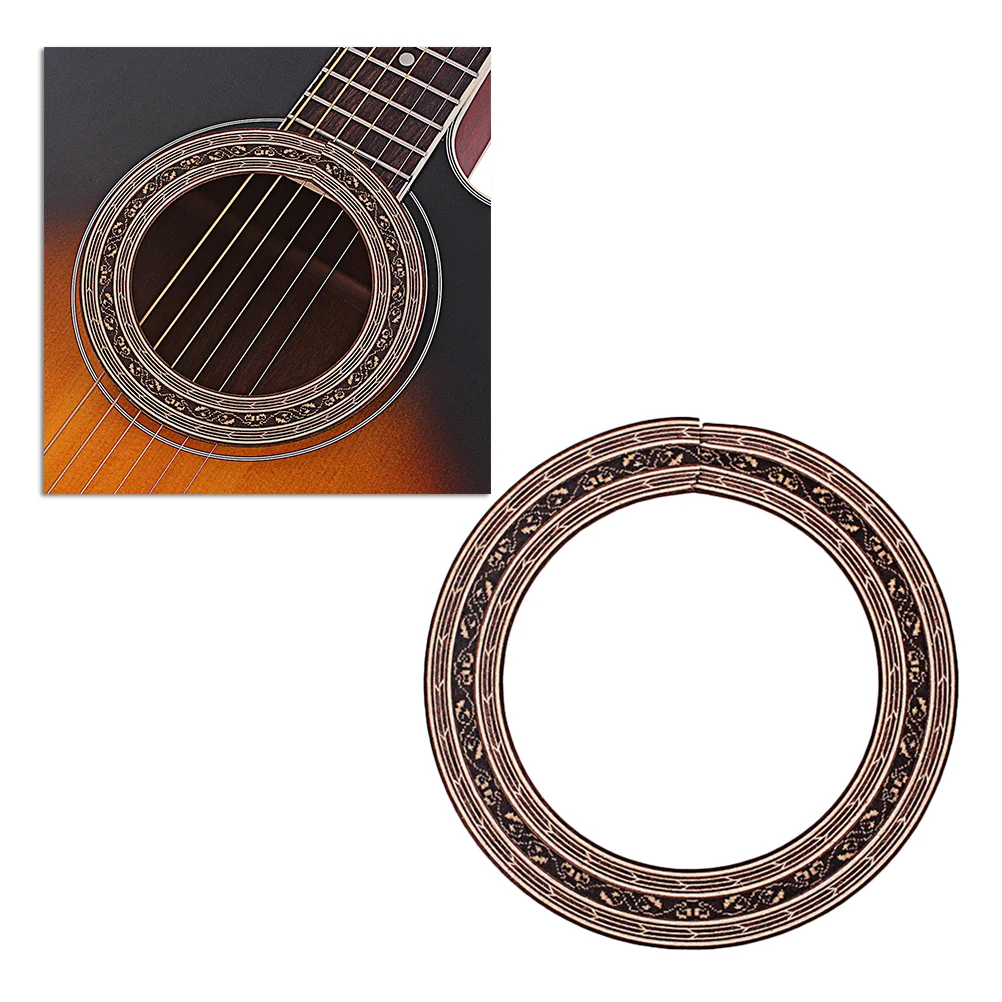 

Guitar Decals Snowflake Premium Folk Wood Curved Strips for Guitar Folk Decoration