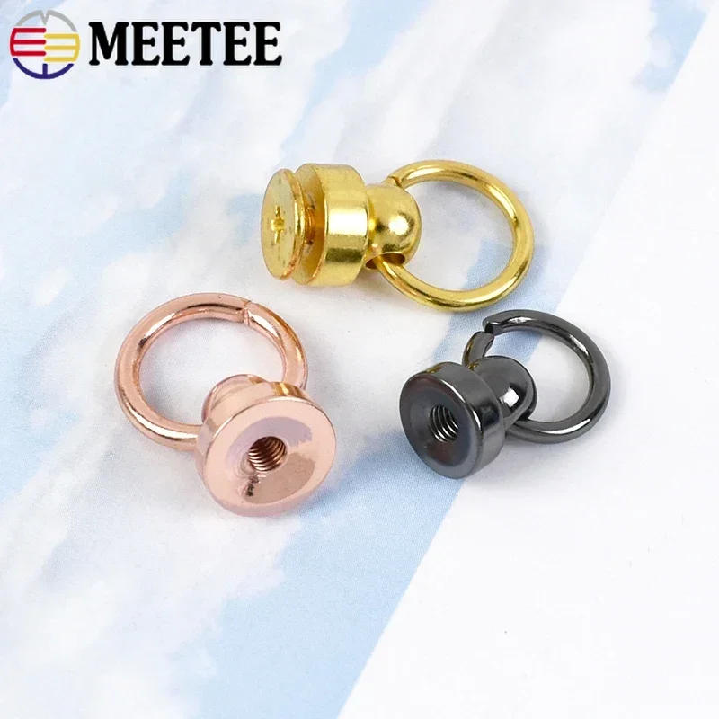 10/20Pcs 8/10mm 금속 사이드 클립 걸쇠 O 링 버클 핸드백 스트랩 커넥터..