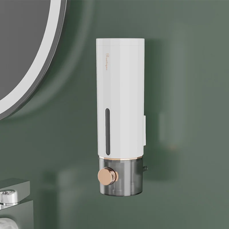 Soap Dispenser 450ml Wall Mounted Hand Sanitizer Pump Indoor Shower Shampoo Caddy Lotion Shower Gel