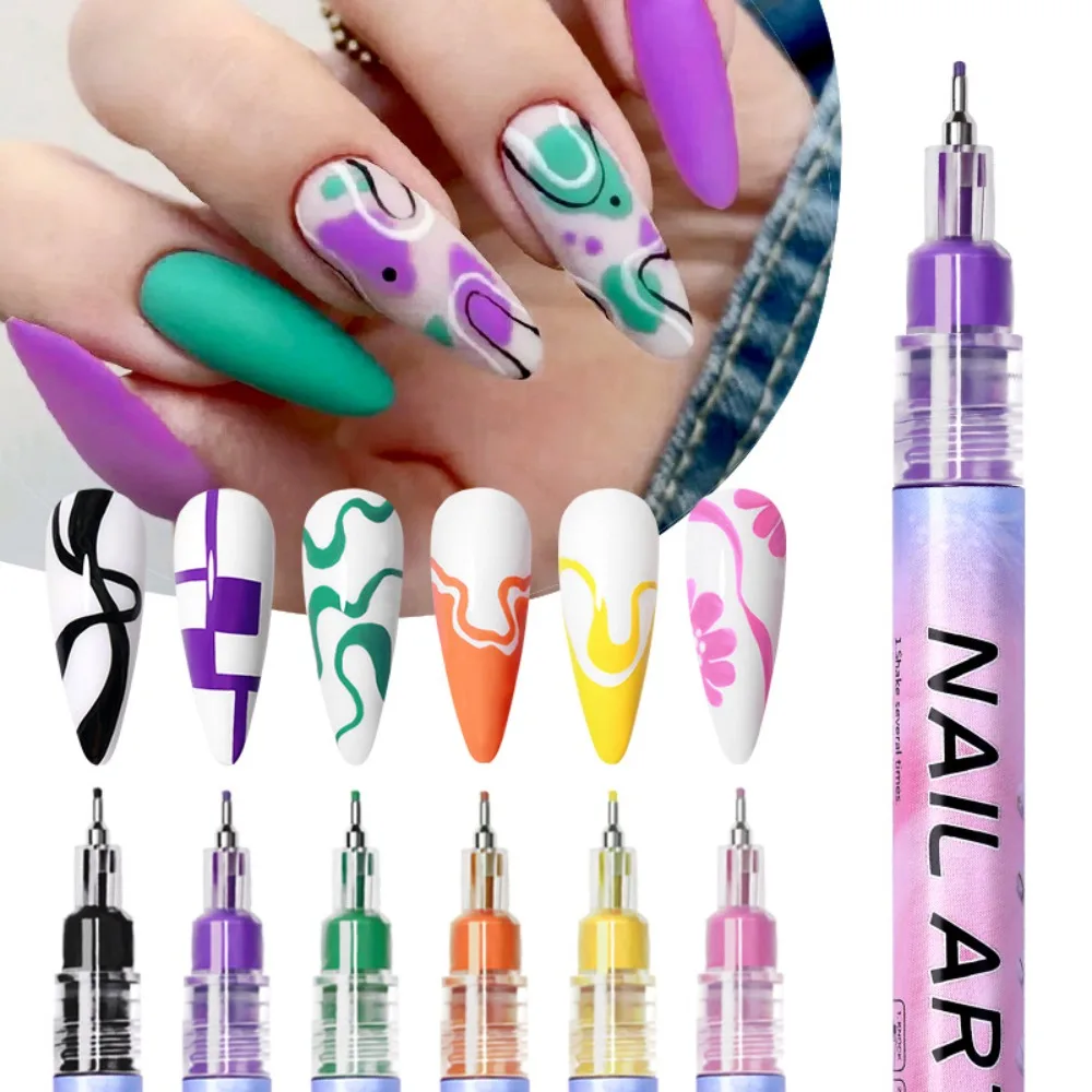 Nail Art Drawing Graffiti Pen Gel Pencil Plastic Waterproof Painting